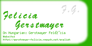 felicia gerstmayer business card